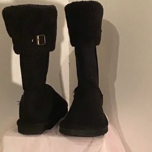 Girls Black Boots Size 3